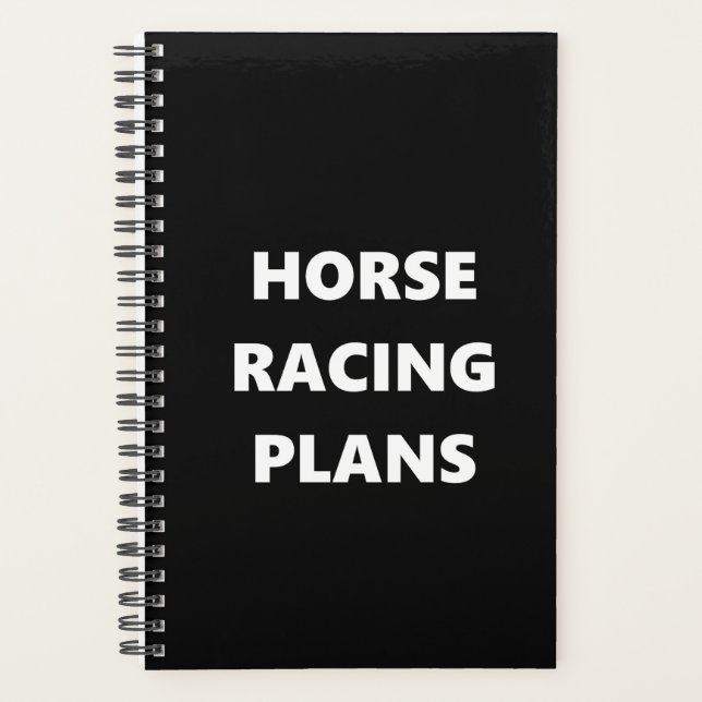 Horse Racing Planner Sports Horse Racing Plans (Devant)