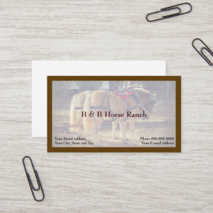 Horse Ranch Clydesdale Carte de visite