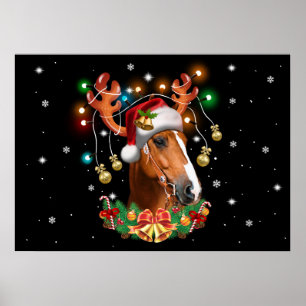Horse Reindeer Poster