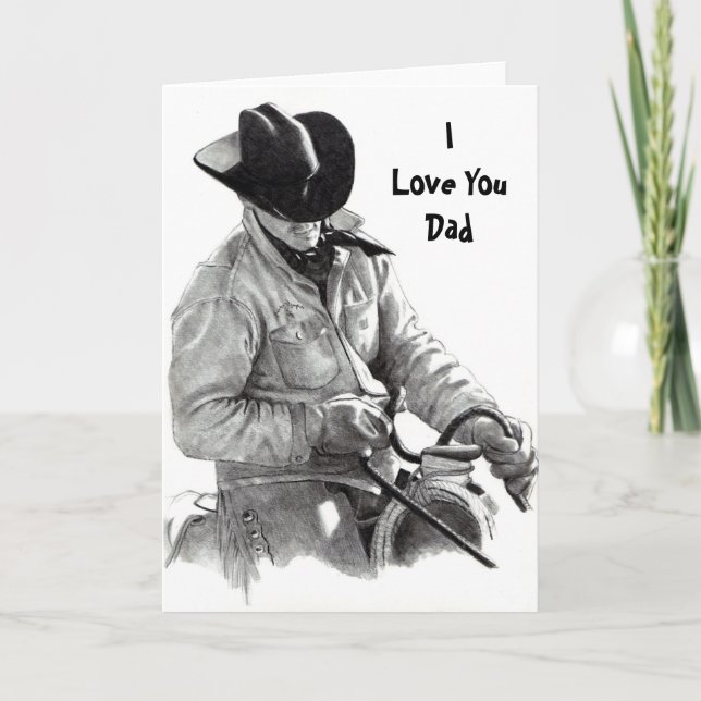 HORSE RIDER, ILove YouDad Karte (Vorderseite)