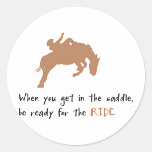 horse runder aufkleber