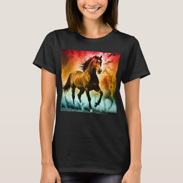Horse running  T-Shirt (Vorderseite)