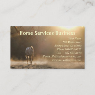 Horse Services / Cheval Vétérinaire Cartes de visi