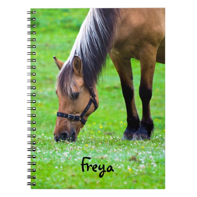 Horse Spiral Notebook Notizblock (Vorderseite)