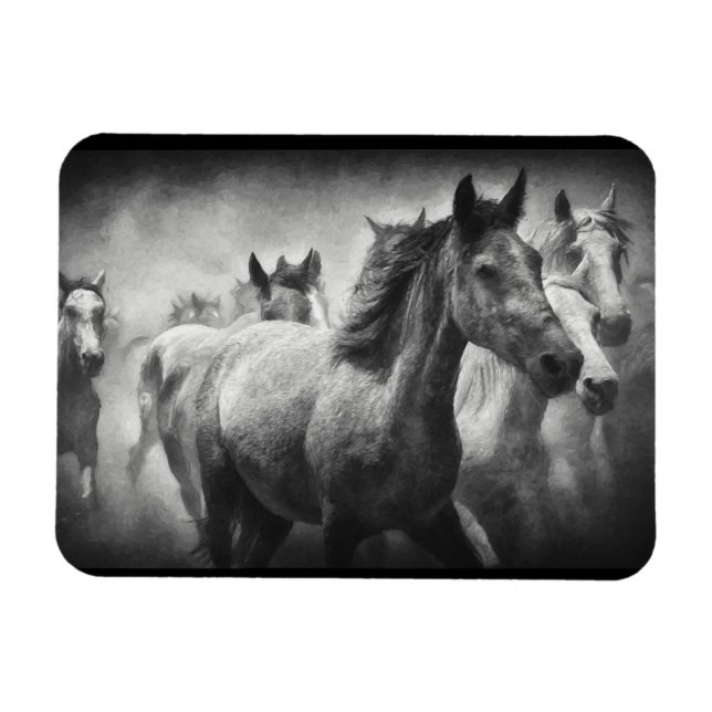 Horse Stampede Magnet (Horizontal)