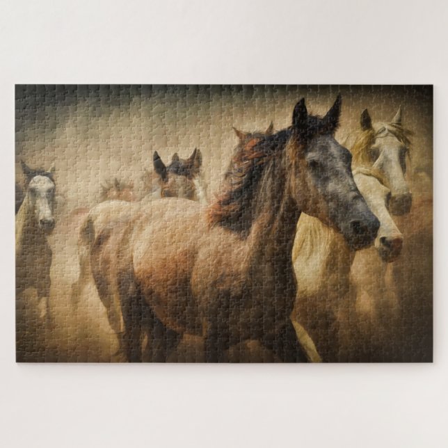 Horse Stampede Puzzle (Horizontal)