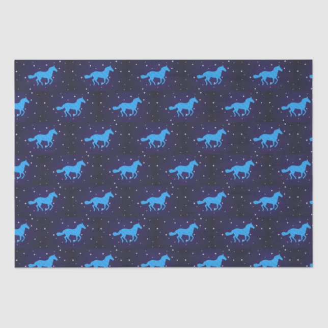 Horse Starry Night Seidenpapier (Vorderseite)