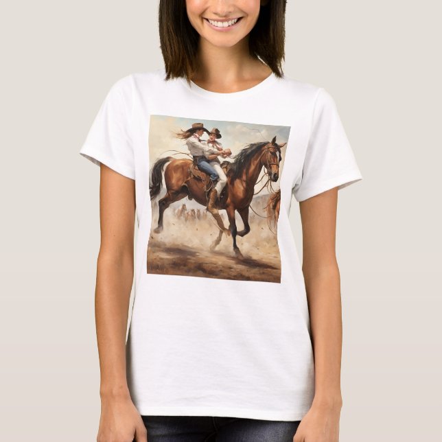 HORSE UND DIE FRAU T-Shirt (Vorderseite)