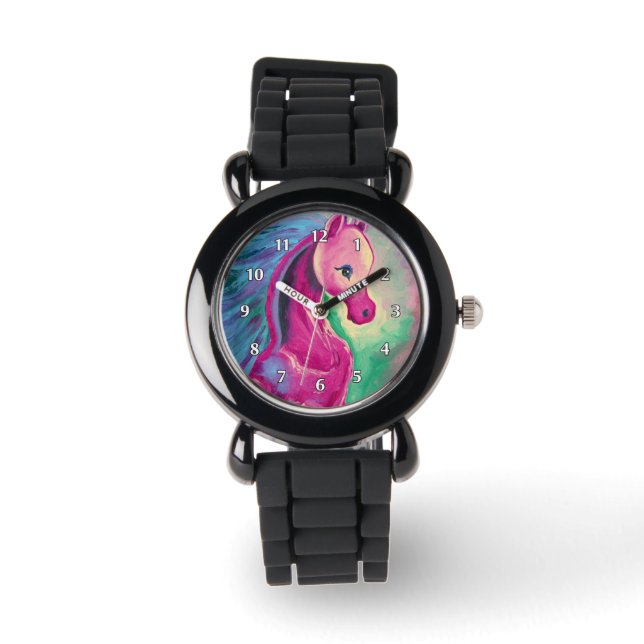 Horse von hellen Farben Armbanduhr (Vorderseite)