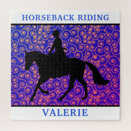 Horseback Riding Horse & Rider Swirl 676 Piece