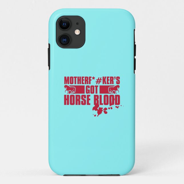 Horseblood Case-Mate iPhone Hülle (Rückseite)