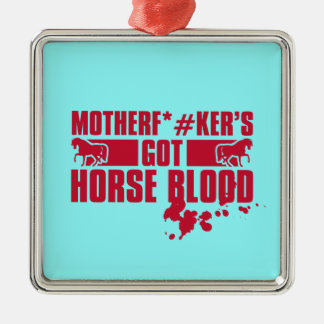 Horseblood Ornament Aus Metall
