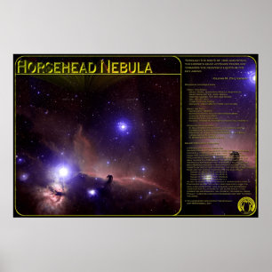 Horsehead Nebelfleck-Druck Poster
