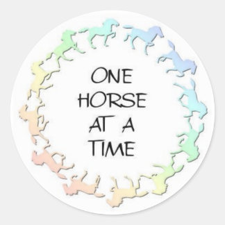 Horsekirclelogo Runder Aufkleber