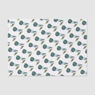 Horseman Pouter Blue Seidenpapier
