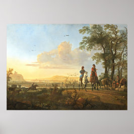 Horsemen & Herdsmen - Aelbert Cuyp Fine Art Poster