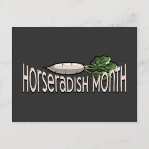 Horseradish Month T - Shirt Postkarte