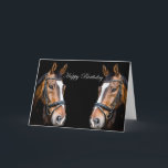 Horses Birthday Card Karte<br><div class="desc">Horses design for Birthday Card</div>