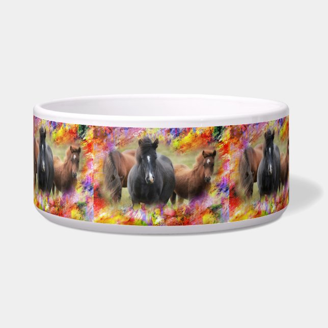 Horses Colorful Napf (Vorderseite)