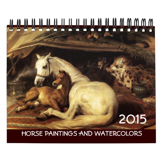 HORSES FINE ART COLLECTION 2014 Gemälde Zeichnunge Kalender (Titelbild)