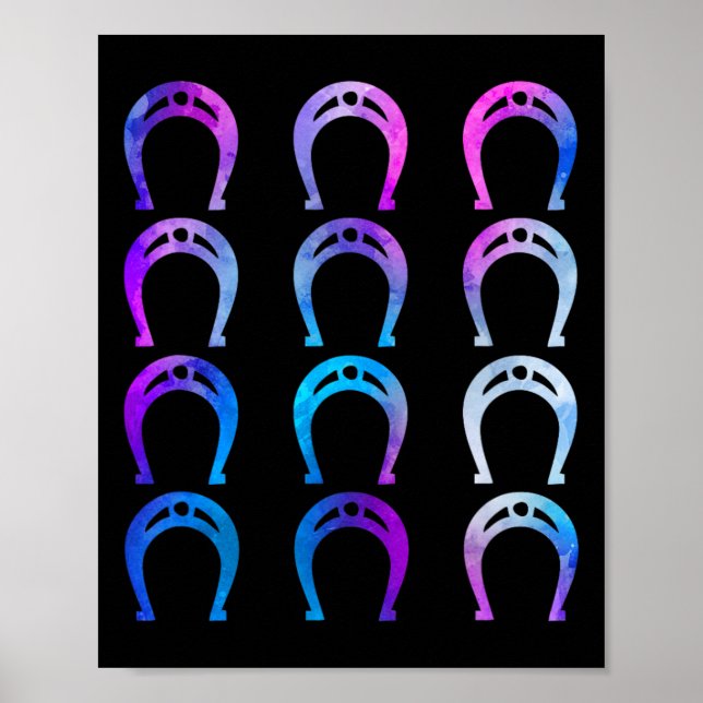 Horsescute Ss Niedliches Pferd Reiten Reitstall Poster (Vorne)