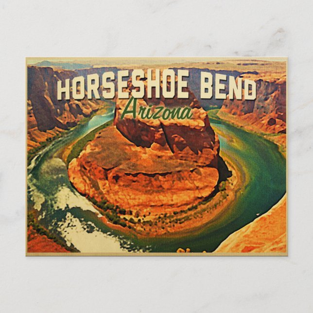Horseshoe Bend Arizona Postkarte (Vorderseite)