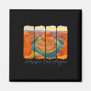 Horseshoe Bend Arizona Reise Reise Pinselstrich Magnet