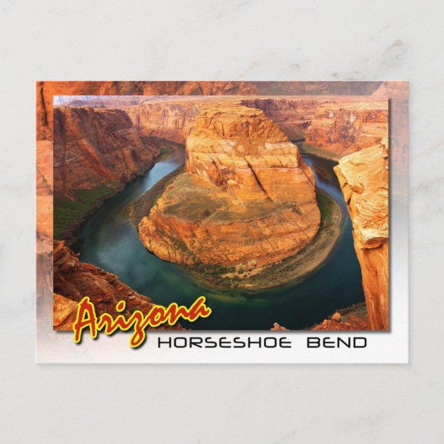 Horseshoe Bend bei Page, Arizona Postkarte (Vorderseite)
