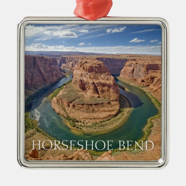 Horseshoe Bend Ornament Aus Metall (Vorne)
