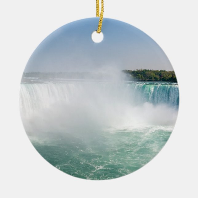 Horseshoe Falls aus Niagara Falls - Kanada Keramik Ornament (Vorne)