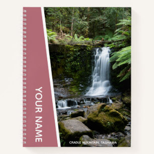 Horseshoe Falls Rainforest Wasserfall, Rose Gold Notizbuch