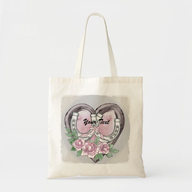 Horseshoe Hearts Tote Taschen (Vorne)