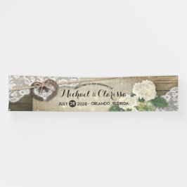 Horseshoe Hydrangea Land Rustikale Hochzeit Willko Banner