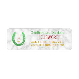 Horseshoe Monogram Horse Racing Derby Ihre Adresse