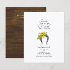 Horseshoe Sonnenblume von Low Budget Wedding Netwo