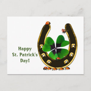 Horseshoe St. Patrick's Day Postcard Postkarte