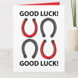 Horseshoe Viel Glück Horseshoe Karte