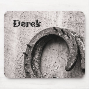 Horseshoe Vintag Sepia Mousepad