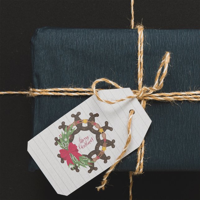 Horseshoe Weihnachtskranz Geschenkanhänger (Von Creator hochgeladen)