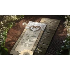 Horseshoes Sonnenblumenwald Land Hochzeitsprogramm Programm