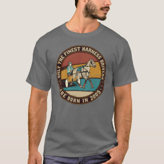 HorsesrottingIm Jahr 2005 geborene Fahrer Vintag T-Shirt