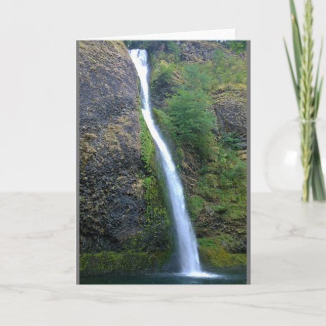 Horsetail Falls, Oregon Karte (Vorderseite)