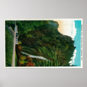 Horsetail fällt in Columbia River Schlucht Poster