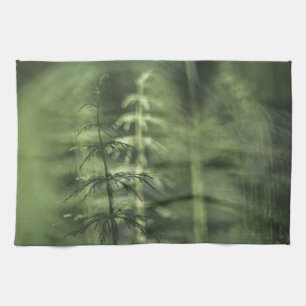 Horsetail Nature Foto Grüne Blüte Geschirrtuch