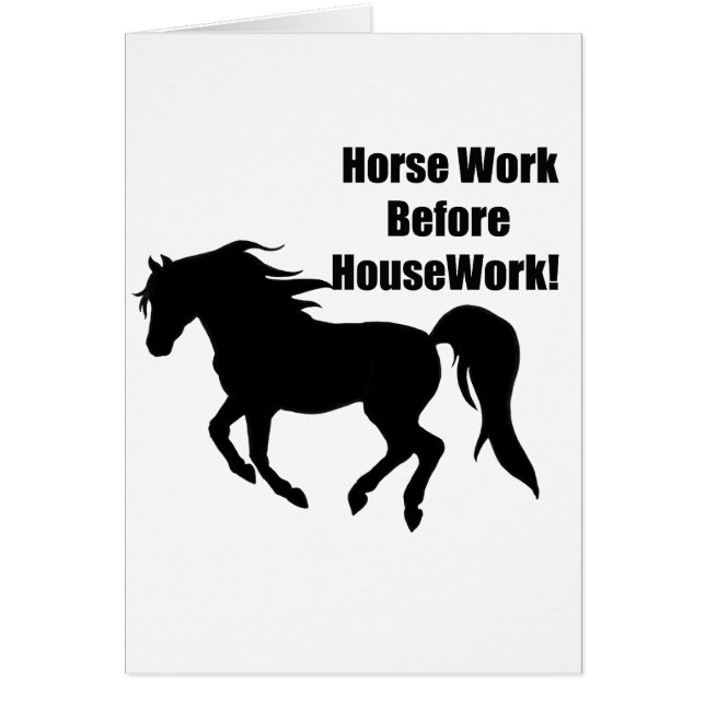 Horsework vor Haus-Arbeit (Vorne)