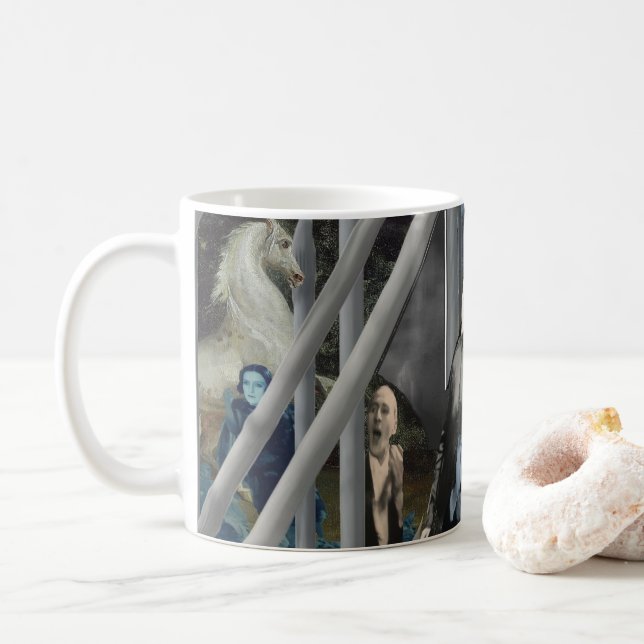 Horsey-Tasse Kaffeetasse (Mit Donut)