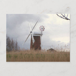 Horsey Windpumpe Norfolk Postkarte