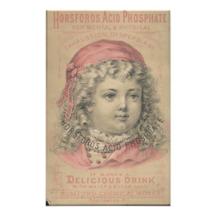 Horsfords Acid Phosphate Ephemera Fotodruck