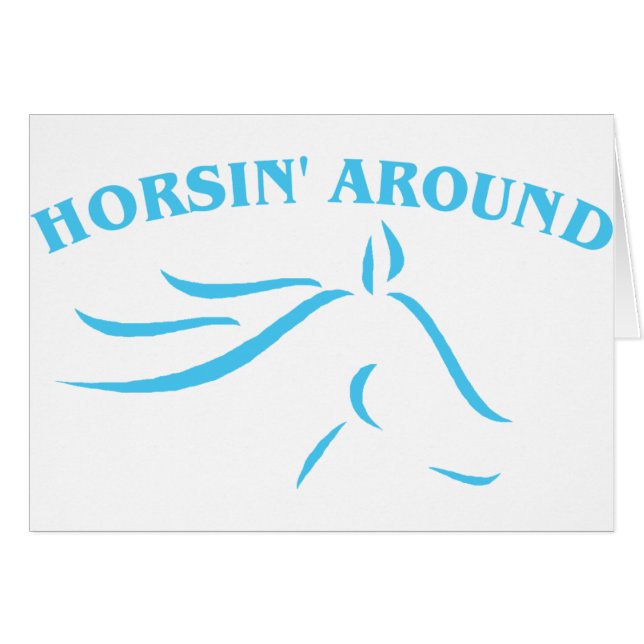 Horsin' Around (Bleu) (Devant horizontal)