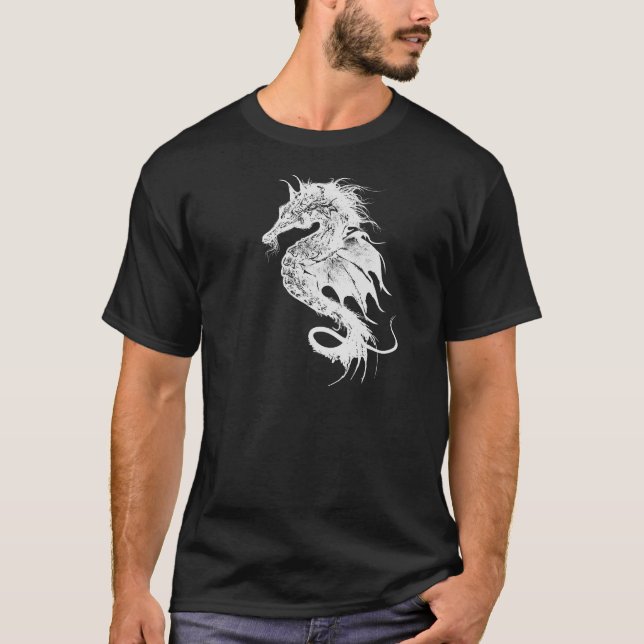 Horst des grauen Meeres im Weißen Pick Ihr Hinterg T-Shirt (Vorderseite)